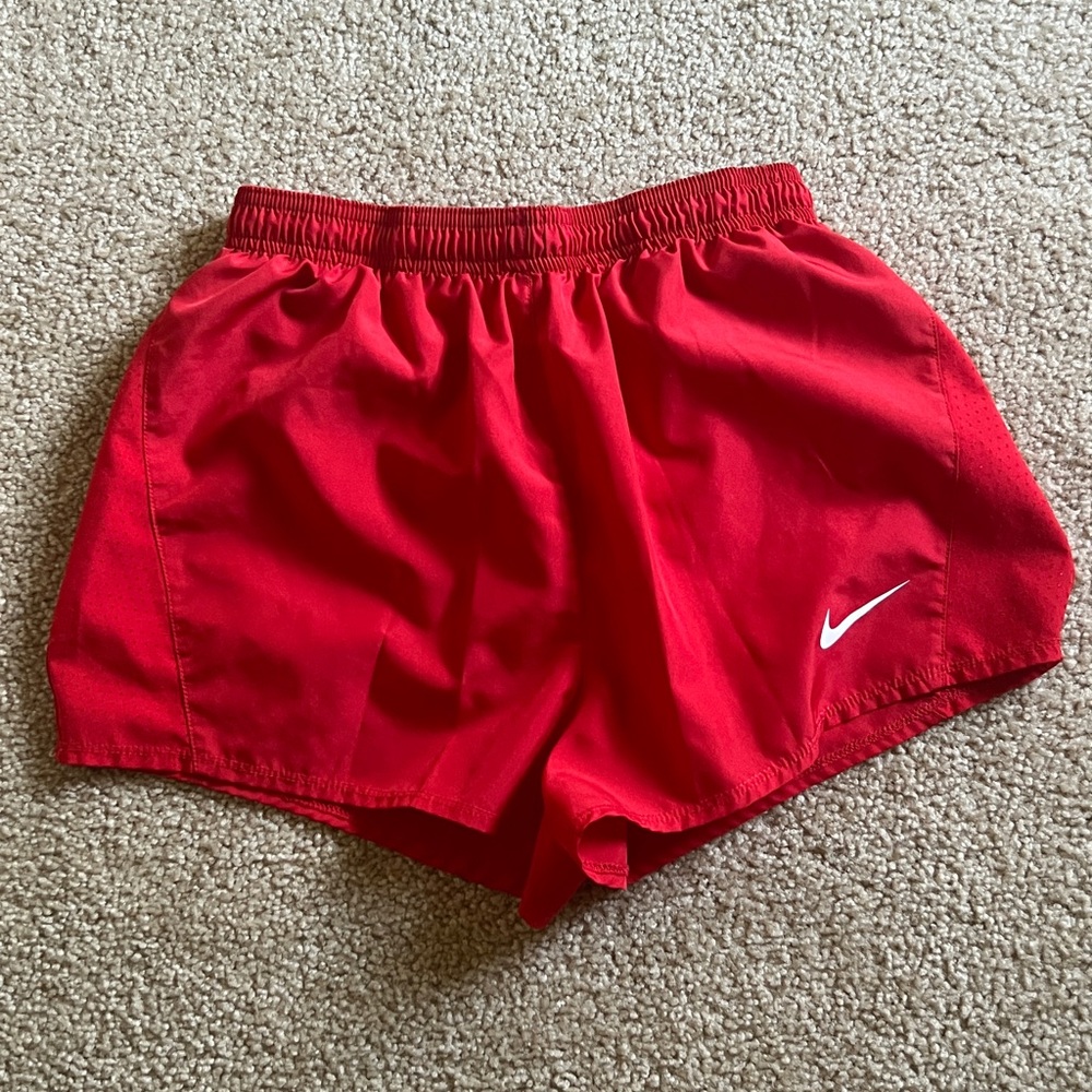 Nike Red Athletic Training Shorts